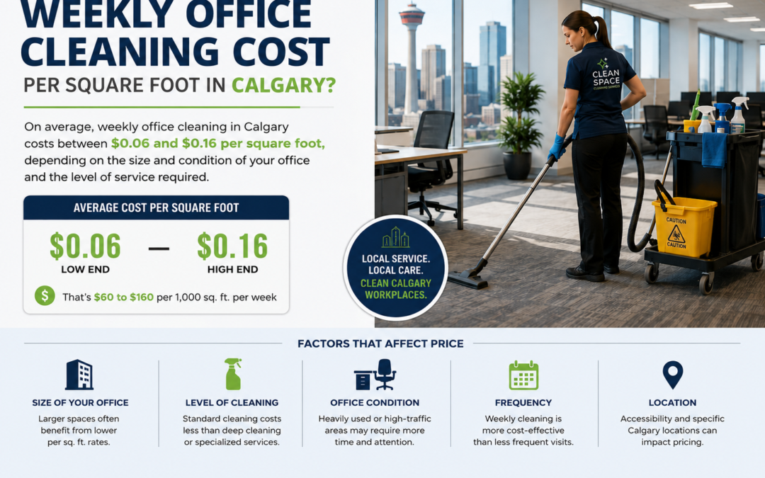 How Much Does Weekly Office Cleaning Cost Per Square Foot in Calgary?