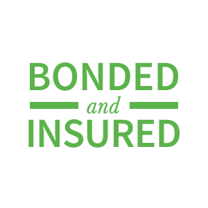 Bonded and insured logo