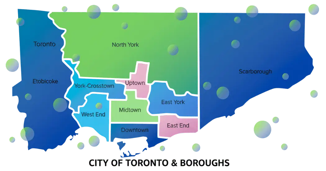 City of Toronto & Boroughs City of Toronto & Boroughs