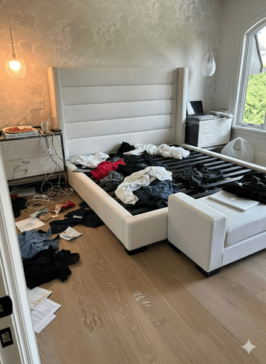 Before Hotel Cleaning