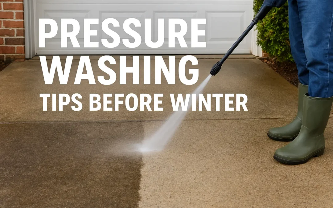 Preparing Your Driveway for Winter: Pressure Washing Tips Before the Freeze