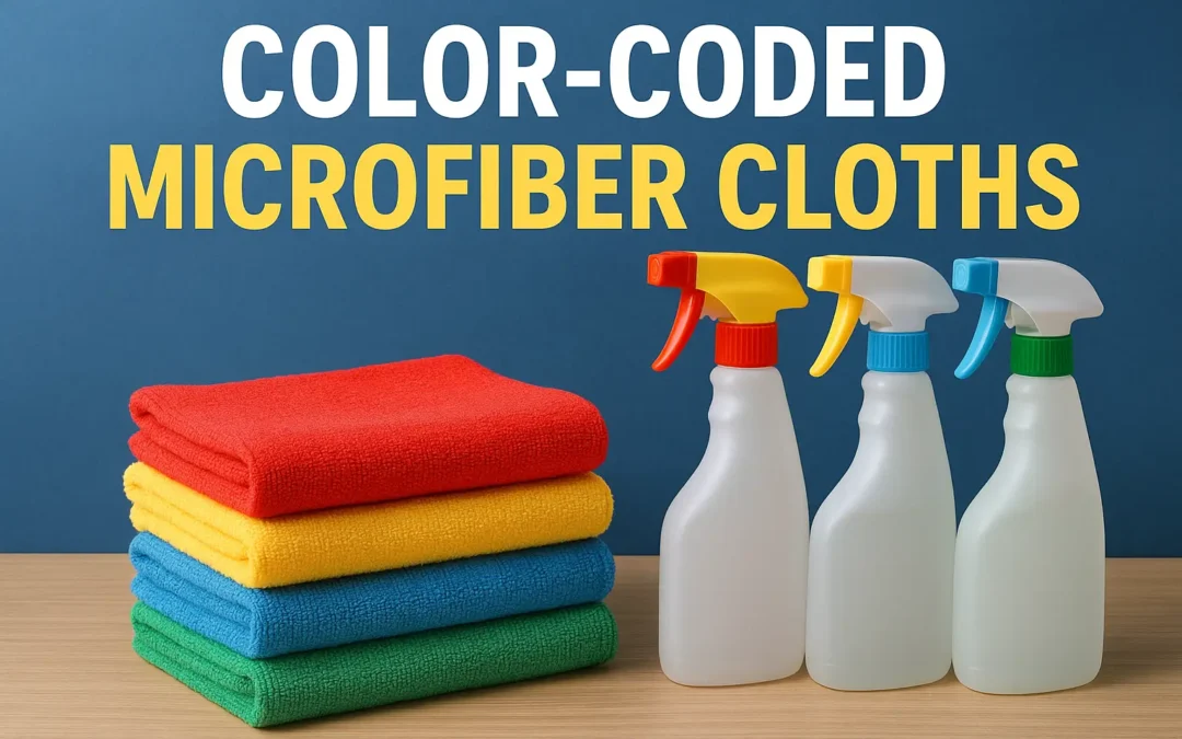 Why Every Professional Cleaning Company Should Use Color-Coded Microfiber Cloths