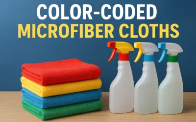 Why Every Professional Cleaning Company Should Use Color-Coded Microfiber Cloths