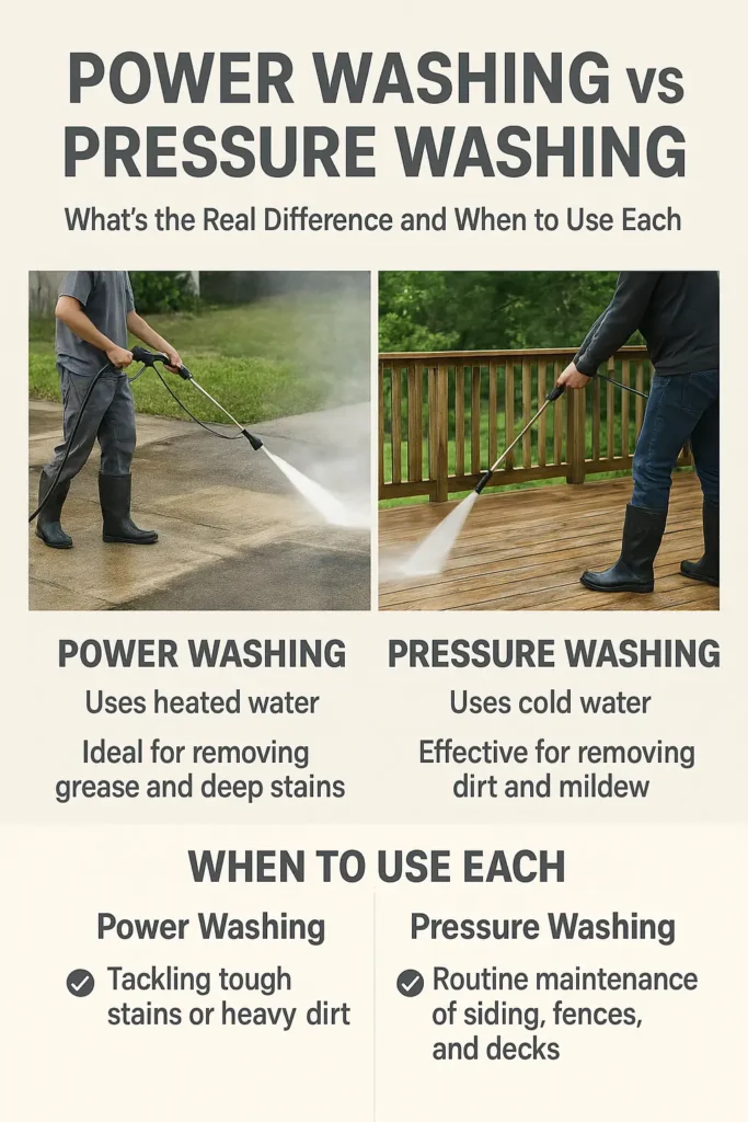 power washing and pressure washing