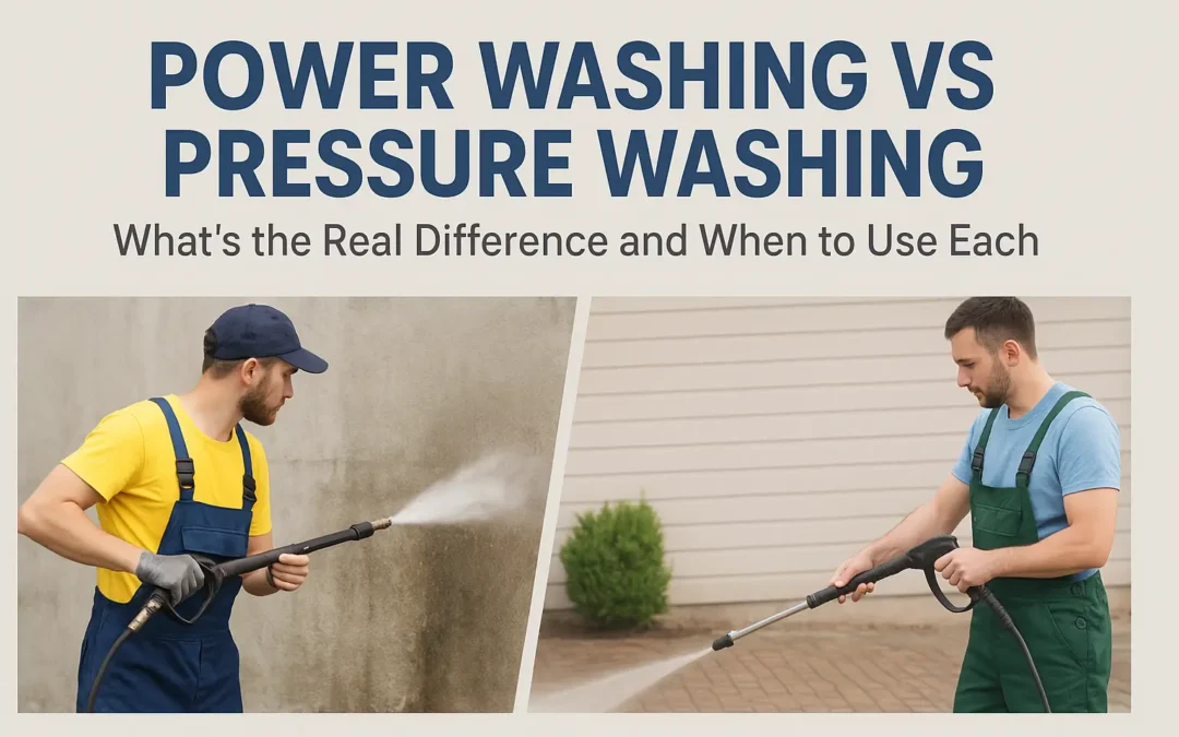 Power Washing vs Pressure Washing: What’s the Real Difference and When to Use Each