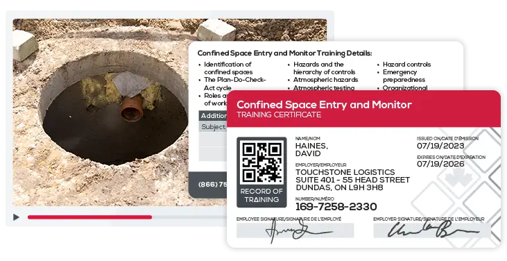 confined spaces certificates