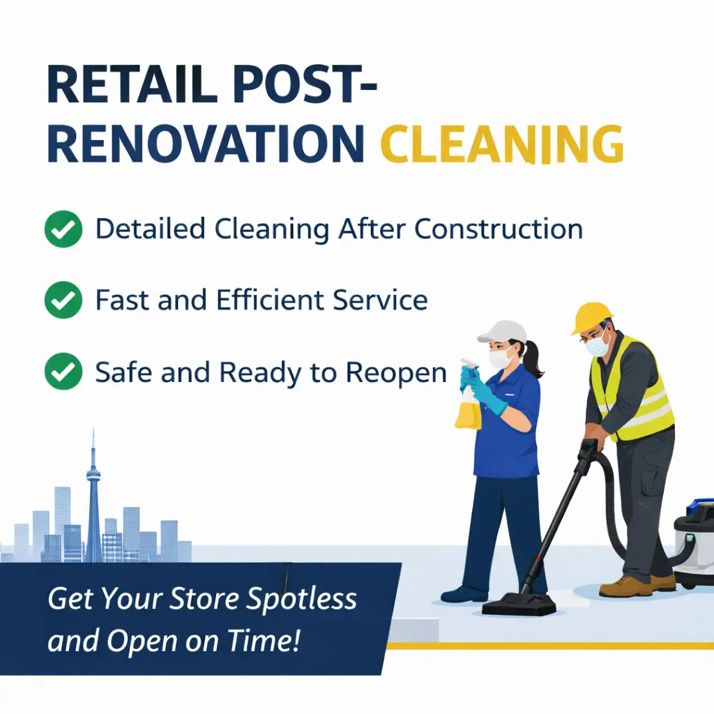 Retail Post-Renovation Cleaning in Toronto