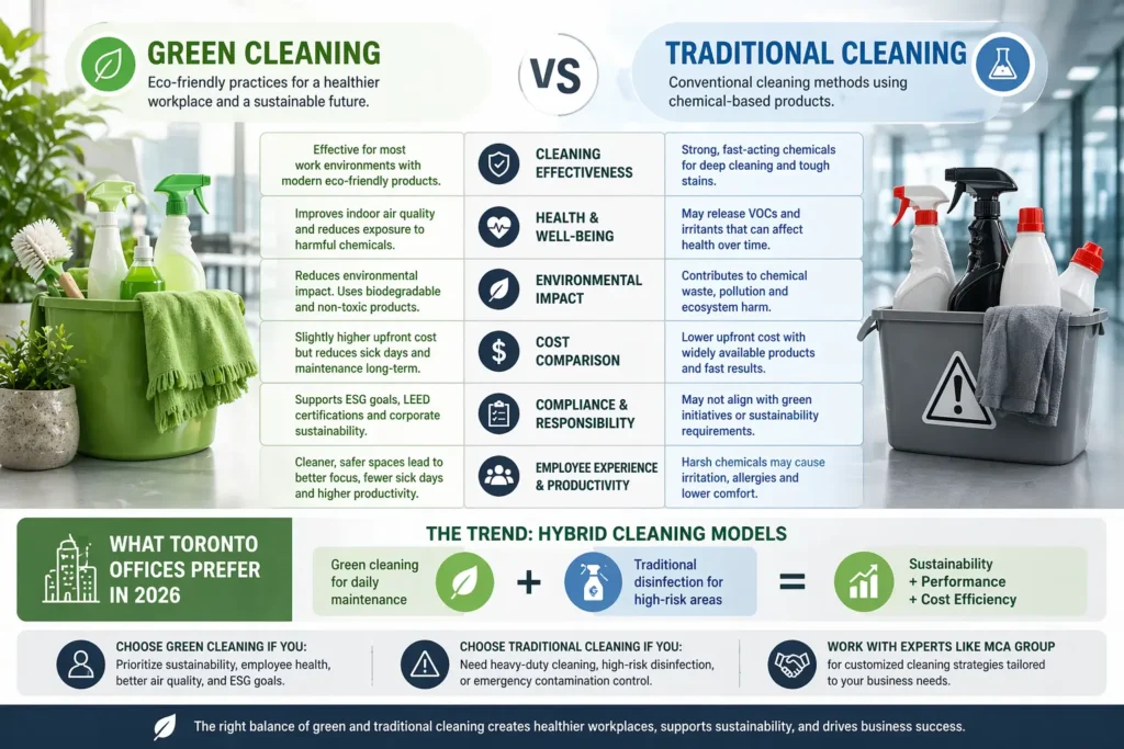 Green Cleaning vs Traditional Cleaning