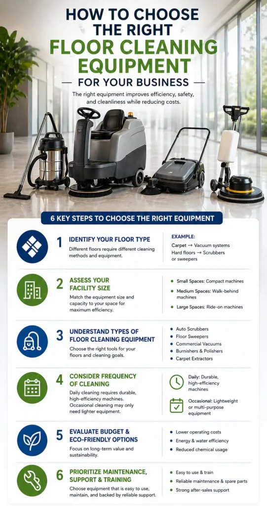Right floor cleaning equipment